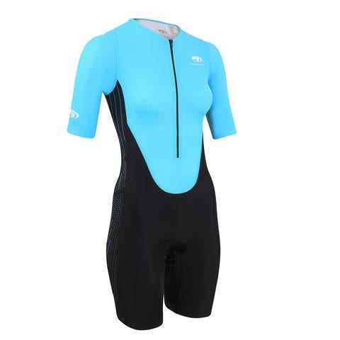 TX2000 Short Sleeve Tri Suit (Women's) Aqua/Black